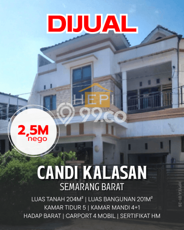 Jual Rumah Eksklusif 5 KT di Manyaran, Semarang Jual Rumah Eksklusif 5 KT di Manyaran, Semarang
