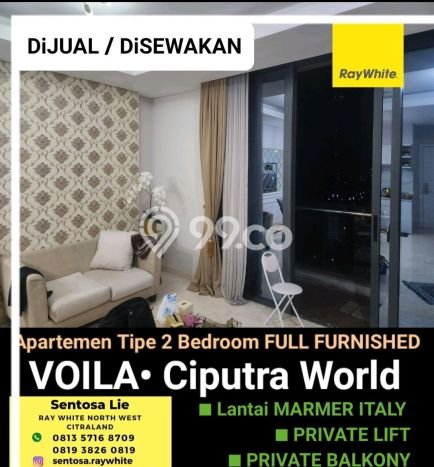 Unit Apartemen Eksklusif Dijual di Dukuh Pakis dengan 2 BR Unit Apartemen Eksklusif Dijual di Dukuh Pakis dengan 2 BR