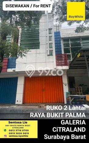 Ruko untuk Disewa di Pusat Surabaya Luas Bangunan 120m2 Ruko untuk Disewa di Pusat Surabaya Luas Bangunan 120m2