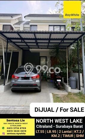 Dijual Rumah Modern 2 KT di Citraland, Surabaya Dijual Rumah Modern 2 KT di Citraland, Surabaya