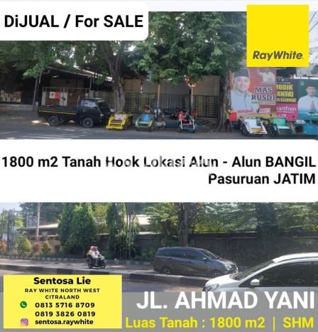 Tanah Kavling untuk Dijual di Bangil Pasuruan 1800m2 Tanah Kavling untuk Dijual di Bangil Pasuruan 1800m2