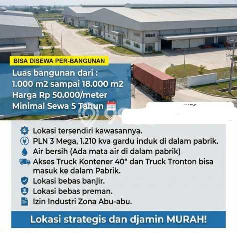 Pabrik disewakan di Tangerang Tangerang dengan luas bangunan 1000m2 Pabrik disewakan di Tangerang Tangerang dengan luas bangunan 1000m2