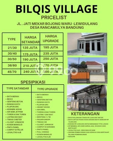 Rumah Budget Favorit Dijual Area Kiaracondong LT 45m2 Rumah Budget Favorit Dijual Area Kiaracondong LT 45m2