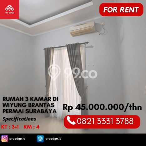 Disewakan Segera Rumah Kondisi Baik di Area Wiyung, Surabaya Disewakan Segera Rumah Kondisi Baik di Area Wiyung, Surabaya
