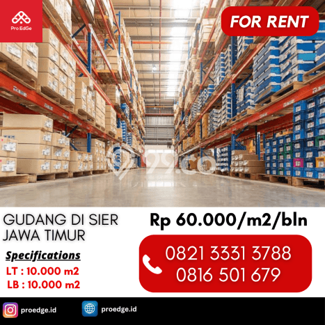 Gudang Disewakan di Kawasan Ramai Waru, Sidoarjo Gudang Disewakan di Kawasan Ramai Waru, Sidoarjo