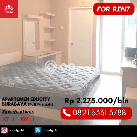 Sewa Apartemen Murah di Mulyorejo, Surabaya Lokasi Strategis Sewa Apartemen Murah di Mulyorejo, Surabaya Lokasi Strategis