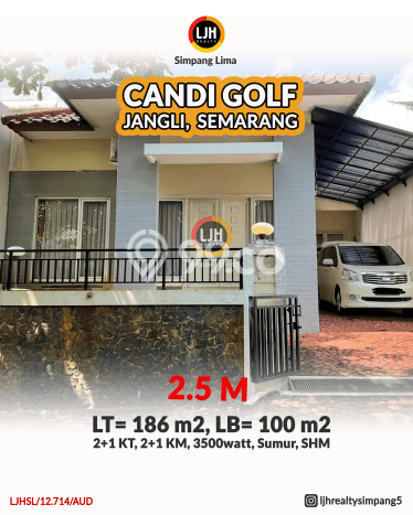 Rumah Minimalis 3 Kamar LT 186m2 di Candi Golf Rumah Minimalis 3 Kamar LT 186m2 di Candi Golf