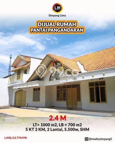 Rumah Modern 5 Kamar LT 1000m2 di Pangandaran Rumah Modern 5 Kamar LT 1000m2 di Pangandaran