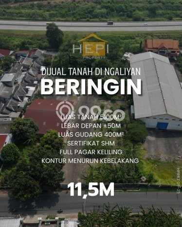 Unit Gudang Dijual di Ngaliyan Semarang Luas Tanah 5100m2, Luas Bangunan 400m2 Unit Gudang Dijual di Ngaliyan Semarang Luas Tanah 5100m2, Luas Bangunan 400m2