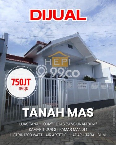 Dijual Hunian Rumah Terawat 2 Kamar di Tanah Mas, Semarang Dijual Hunian Rumah Terawat 2 Kamar di Tanah Mas, Semarang