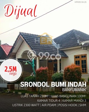 Rumah Minimalis 4 Kamar LT 210m2 di Srondol Rumah Minimalis 4 Kamar LT 210m2 di Srondol