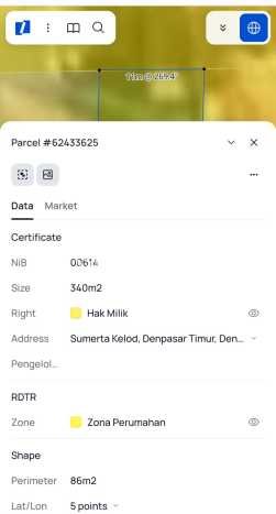 Tanah untuk Dijual Lokasi Denpasar Timur, Denpasar Luas 340m2 SHM Tanah untuk Dijual Lokasi Denpasar Timur, Denpasar Luas 340m2 SHM