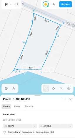 Tanah untuk Dijual Lokasi Karangasem, Karangasem Luas 4990m2 SHM Tanah untuk Dijual Lokasi Karangasem, Karangasem Luas 4990m2 SHM