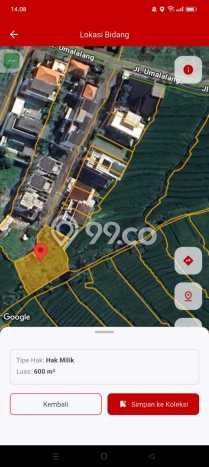 Dijual Tanah 600m2 di Cemagi, Badung Dijual Tanah 600m2 di Cemagi, Badung