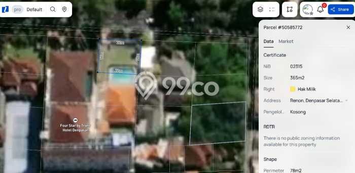 Tanah Dijual di Denpasar Seluas 1155m2 Strategis Tanah Dijual di Denpasar Seluas 1155m2 Strategis