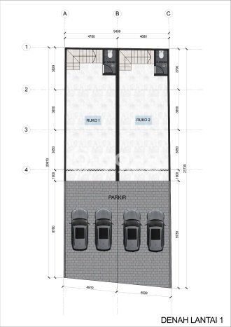 Unit Ruko Dijual di Denpasar LT 100m2 & LB 120m2 Unit Ruko Dijual di Denpasar LT 100m2 & LB 120m2