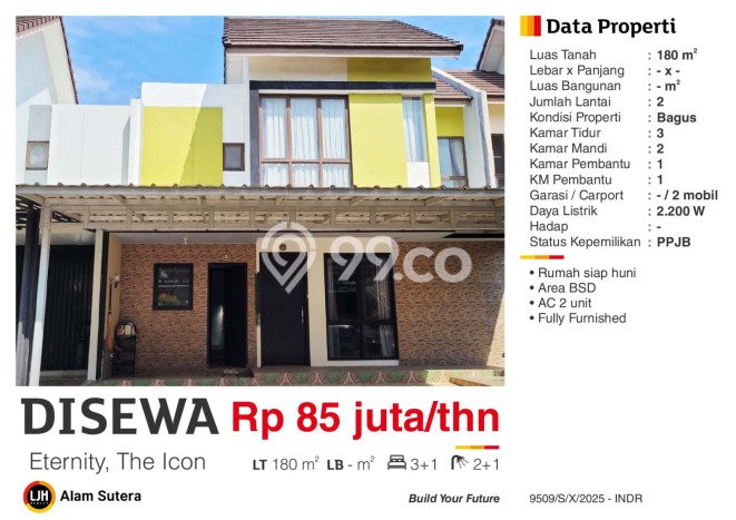 Sewa cepat rumah minimalis strategis 3 Kamar di BSD, Tangerang Selatan Sewa cepat rumah minimalis strategis 3 Kamar di BSD, Tangerang Selatan