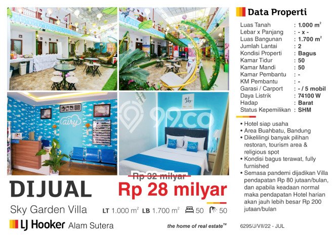 Unit Komersial Dijual di Bandung LT 1000m2 & LB 1700m2 Unit Komersial Dijual di Bandung LT 1000m2 & LB 1700m2