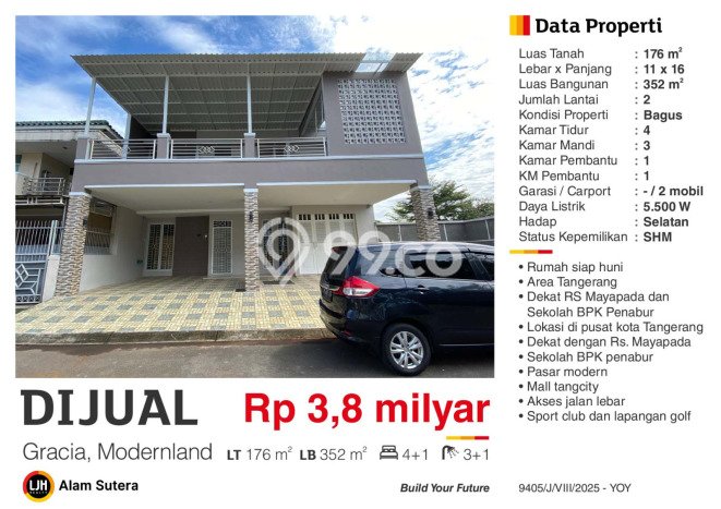 Dijual Hunian Mewah dengan Fasilitas Sekitar Lengkap di Pinang, Tangerang Dijual Hunian Mewah dengan Fasilitas Sekitar Lengkap di Pinang, Tangerang