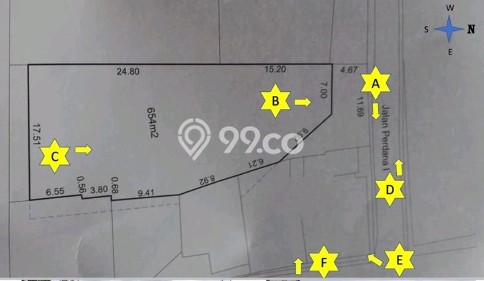 Tanah Kavling Dijual di Petukangan, Jakarta Selatan dengan Luas Tanah 654m2 Tanah Kavling Dijual di Petukangan, Jakarta Selatan dengan Luas Tanah 654m2