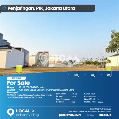 Tanah Dijual Lokasi Penjaringan, Jakarta Utara Luas 400m2 Legalitas Aman Tanah Dijual Lokasi Penjaringan, Jakarta Utara Luas 400m2 Legalitas Aman