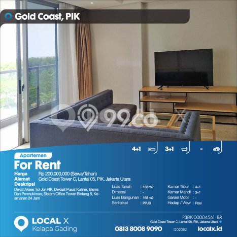 Disewakan Apartemen Murah di Pantai Indah Kapuk 4 Bedroom Disewakan Apartemen Murah di Pantai Indah Kapuk 4 Bedroom