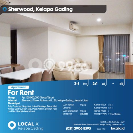 Apartemen Murah dengan 3 BR & 2 KM di Kelapa Gading Jakarta Utara Apartemen Murah dengan 3 BR & 2 KM di Kelapa Gading Jakarta Utara