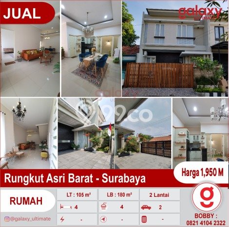 Jual Rumah Favorit Siap Huni LB 180m2 di Rungkut, Surabaya Jual Rumah Favorit Siap Huni LB 180m2 di Rungkut, Surabaya