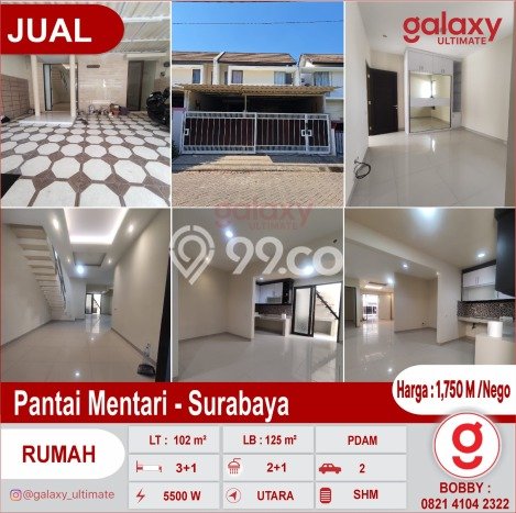 Rumah Berkualitas dengan 3 Kamar Tidur di Lingkungan Asri Kenjeran, Surabaya Rumah Berkualitas dengan 3 Kamar Tidur di Lingkungan Asri Kenjeran, Surabaya