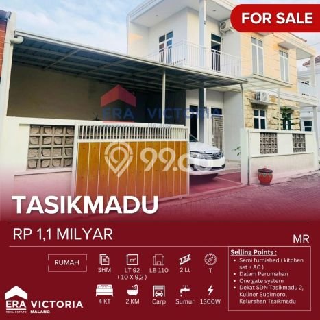 Jual Rumah Strategis Bagus Punya 4 KT di Lowokwaru Malang SHM Jual Rumah Strategis Bagus Punya 4 KT di Lowokwaru Malang SHM