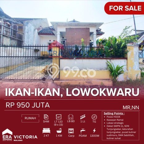Rumah Strategis Minimalis Lb 80m2 di Lowokwaru, Malang Rumah Strategis Minimalis Lb 80m2 di Lowokwaru, Malang