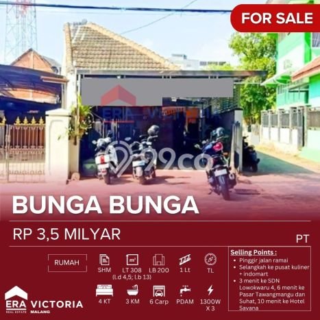 Dijual Hunian Mewah dengan Fasilitas Sekitar Komplit di Lowokwaru, Malang Dijual Hunian Mewah dengan Fasilitas Sekitar Komplit di Lowokwaru, Malang