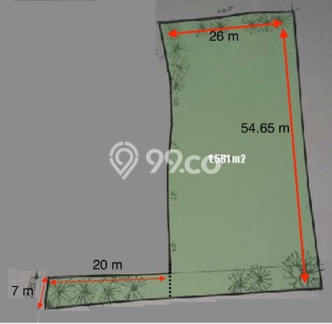 Tanah Komersial Dijual di Ciracas Jakarta Timur 1561m2 Tanah Komersial Dijual di Ciracas Jakarta Timur 1561m2