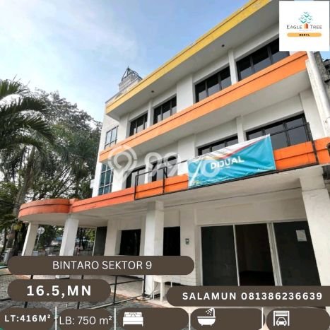 Ruko Dijual di Tangerang Selatan LT 416m2 & LB 750m2 Lokasi Terbaik! Ruko Dijual di Tangerang Selatan LT 416m2 & LB 750m2 Lokasi Terbaik!
