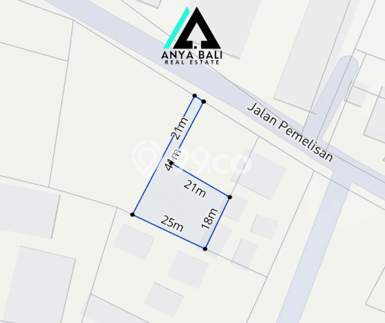 Dijual Tanah Lokasi Kedonganan, Badung Seluas 970m2 Dijual Tanah Lokasi Kedonganan, Badung Seluas 970m2