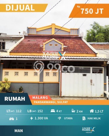 Hunian Cantik Minimalis Lb 152m2 di Blimbing, Malang Hunian Cantik Minimalis Lb 152m2 di Blimbing, Malang