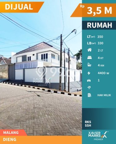 Dijual Rumah Mewah Elegan Dengan View Eksklusif di Dieng, Malang Dijual Rumah Mewah Elegan Dengan View Eksklusif di Dieng, Malang