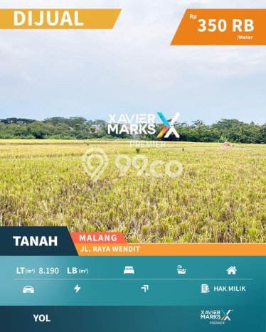Lahan Kosong Dijual di Malang dengan Area 8190m2 Lahan Kosong Dijual di Malang dengan Area 8190m2