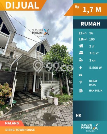 Rumah Modern Minimalis 4 KT Siap Huni di Sukun Rumah Modern Minimalis 4 KT Siap Huni di Sukun