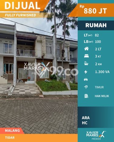 Jual Rumah Eksklusif 3 KT di Tidar, Malang Jual Rumah Eksklusif 3 KT di Tidar, Malang