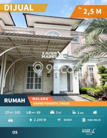 Rumah Modern 3 KT di Sawojajar Malang Unfurnished Rumah Modern 3 KT di Sawojajar Malang Unfurnished