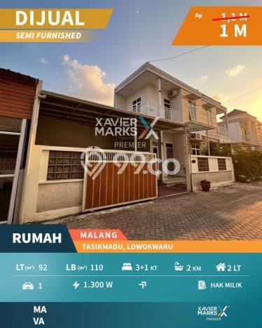 Rumah Modern Minimalis 3 Kamar Siap Huni di Lowokwaru Rumah Modern Minimalis 3 Kamar Siap Huni di Lowokwaru