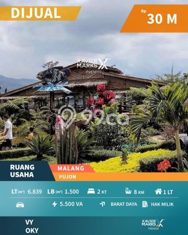 Komersial Bagus LT 6839m2 LB 1500m2 Dijual di Pujon Malang Komersial Bagus LT 6839m2 LB 1500m2 Dijual di Pujon Malang