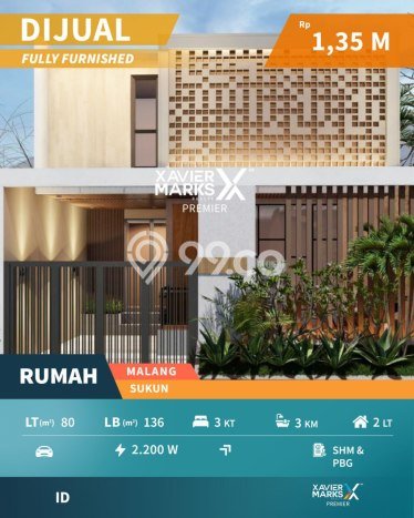 Dijual Cepat Rumah Bagus Siap Huni LB 136m2 di Sukun, Malang Dijual Cepat Rumah Bagus Siap Huni LB 136m2 di Sukun, Malang