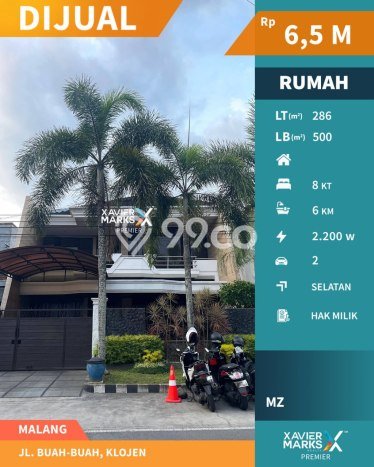 Siap Huni Rumah Mewah 8 Kamar di Klojen Dekat ke Mana Saja Siap Huni Rumah Mewah 8 Kamar di Klojen Dekat ke Mana Saja