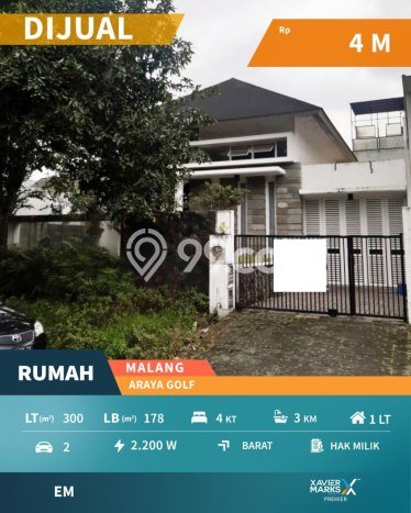 Dijual Rumah Luas Megah Dengan View Eksklusif di Araya, Malang Dijual Rumah Luas Megah Dengan View Eksklusif di Araya, Malang