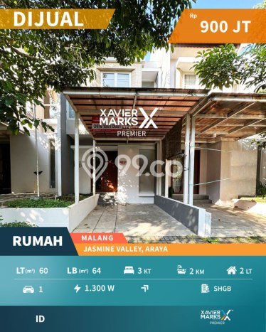 Rumah Luas Asri 3 KT Siap Pakai di Araya Malang Rumah Luas Asri 3 KT Siap Pakai di Araya Malang