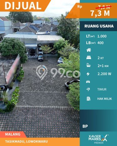 Area Ramai! Komersial Dijual di Lowokwaru untuk Bisnis Luas Bangunan 400m2 Area Ramai! Komersial Dijual di Lowokwaru untuk Bisnis Luas Bangunan 400m2