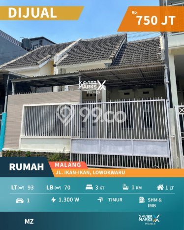 Rumah Minimalis 3 Kamar LT 93m2 di Soekarno Hatta Rumah Minimalis 3 Kamar LT 93m2 di Soekarno Hatta