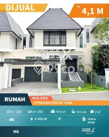 For Sale! Premium House LT 210m2 Desain Elegan di Villa Puncak Tidar For Sale! Premium House LT 210m2 Desain Elegan di Villa Puncak Tidar